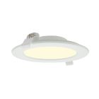 LED downlight 12 watt - DOB - 3000K - rond 175 mm - gatmaat 155 mm - 900 lumen - snoer en stekker